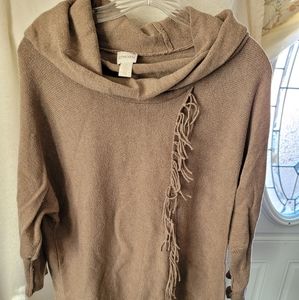 (1002) Chico's, Greenish Tan Sweater